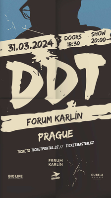 DDT odehraje koncert ve Foru Karlín