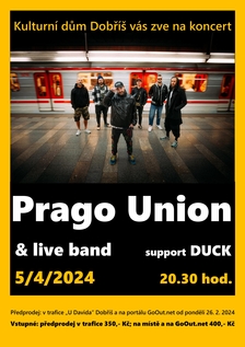 Prago Union & live band a host Duck - DK Dobříš