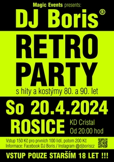 DJ Boris RETRO PARTY 18+ - Rosice