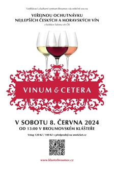 Vinum et Cetera 2024 - Klášter Broumov