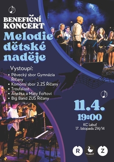 Benefiční koncert – Melodie dětské naděje - Kulturní centrum Labuť Říčany
