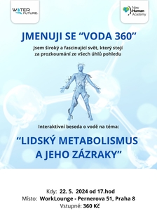 "Voda 360" Lidský metabolismus a jeho zázraky - Praha