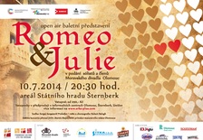 Open air baletní představení Romeo a Julie na hradě Šternberku
