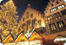 Jedinečná předvánoční atmosféra na vánočních trzích ve Frankfurtu 