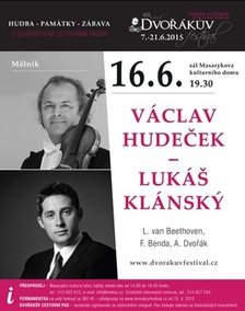 Dvořákův festival: Václav Hudeček a Lukáš Klánský