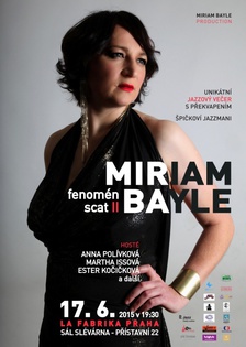 Výjimečný jazzový večer Miriam Bayle "fenomén scat II"  v La Fabrice