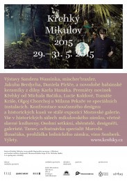 Křehký Mikulov 2015 - festival Art designu ve střední Evropě