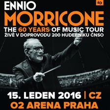 Legenda filmové hudby ENNIO MORRICONE v lednu 2016 vystoupí v O2 areně