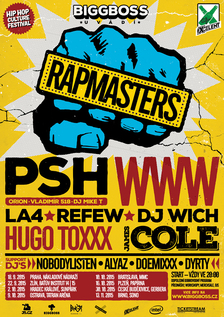 Rapmasters 2015 - HipHop Culture Festival v Českých Budějovicích