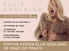 Koncert Ellie Goulding v O2 arena Praha