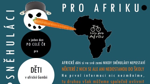 Sněhuláci pro Afriku pomáhají již podruhé, tentokrát v celorepublikovém měřítku