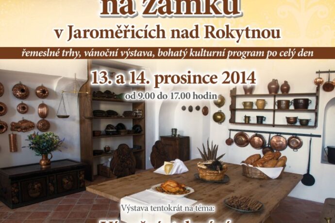 Vánoce na zámku v Jaroměřicích s výstavou o vánočním stolování v paláci