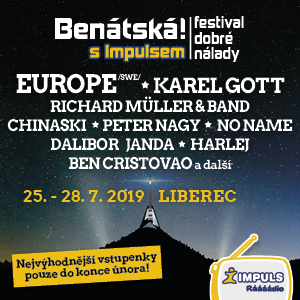 Benátská! s Impulsem? To je oslava hudby, lásky a radosti říkají švédští Europe, kteří zde zahrají v pátek 26. 7.