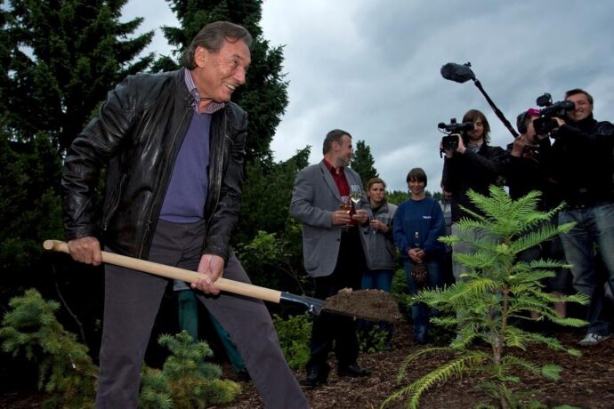 Karel Gott zanechal své kořeny v Botanické zahradě hl. m. Prahy