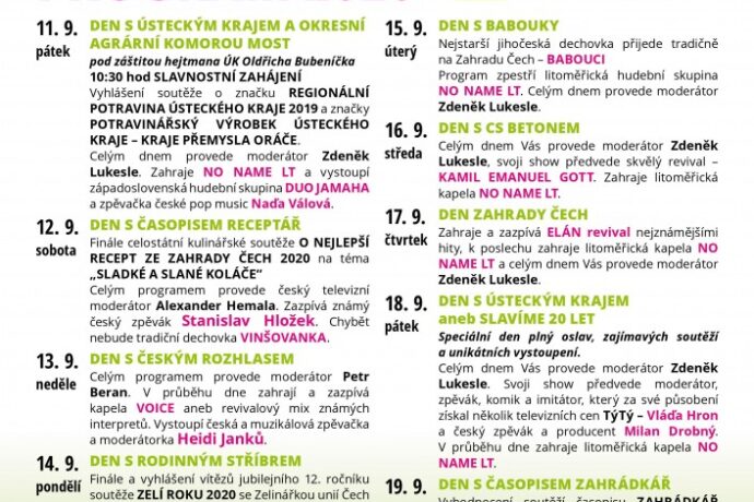 Do Litoměřic za Rodinným stříbrem Ústeckého kraje, na Zahradu Čech
