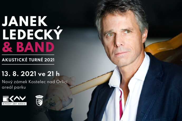 Janek Ledecký připravuje koncert v areálu Nového zámku v Kostelci nad Orlicí
