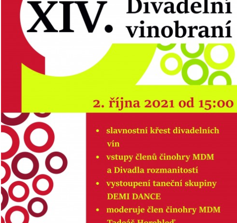 XIV. DIVADELNÍ VINOBRANÍ – Městské divadlo v Mostě