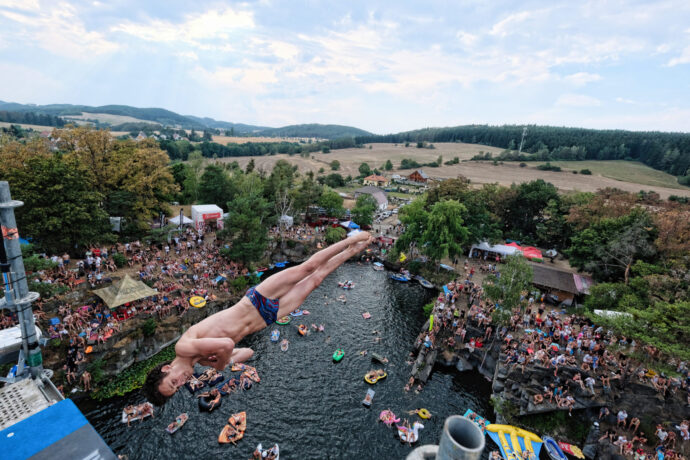 Cliff divingové závody High Jump se uskuteční již tento víkend
