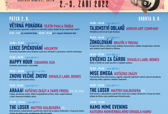 Gasparáda. Mezinárodní divadelní festival v Kolíně