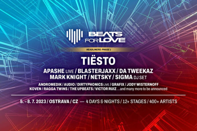 Legendární Tiësto poprvé v Ostravě – Beats for Love slibuje nabitý ročník!