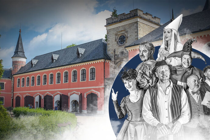Bílá paní na vdávání - divadelní představení v zámeckém parku na Sychrově