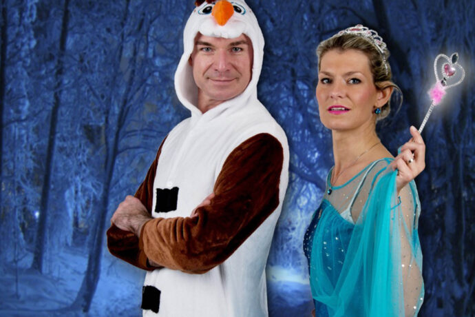 Elsa a Olaf roztančí maškarní bál v Kulturním domě Bílá Hora