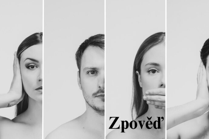 Zpověď. Inscenace studentky doktorského studia Zuzany Holbeinové
