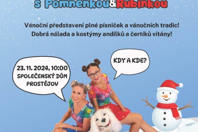 Vánoční představení s Pomněnkou a Rubínkou