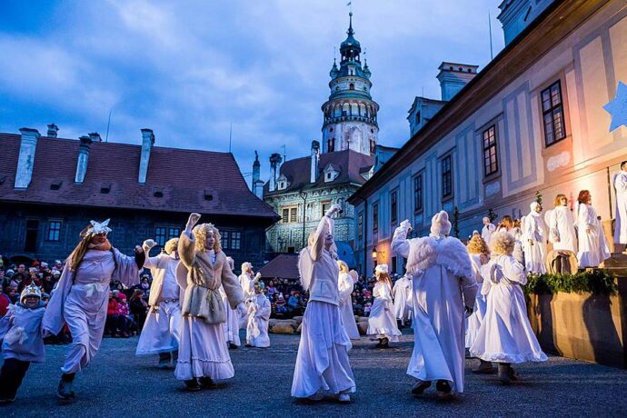 Živý betlém na zámku Český Krumlov