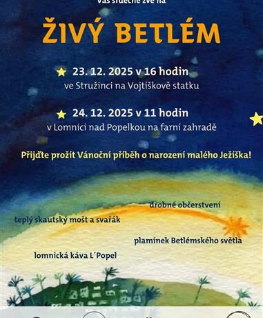 Živý betlém – Vojtíškův statek Stružinec
