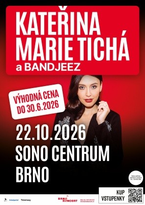 Kateřina Marie Tichá a Bandjeez – Sono Centrum Brno 2026