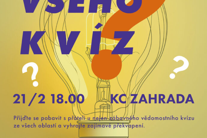 Všehokvíz v KC Zahrada