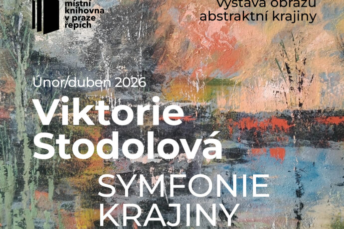 Výstava v knihovně: Symfonie krajiny (V. Stodolová) – KC Průhon