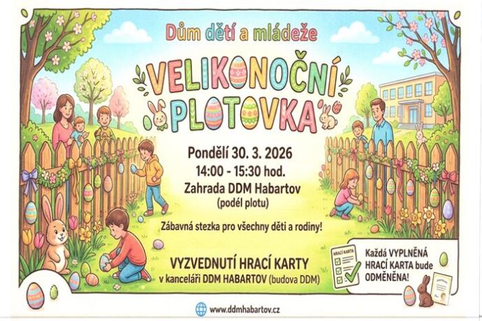 Velikonoční plotovka – Zahrada DDM Habartov