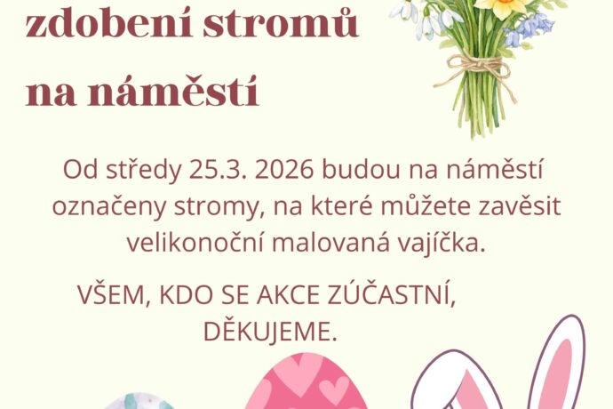 Velikonoční zdobení stromů – Třemošnice