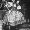 Jarmila Novotná v kostýmu Mařenky na zámku Liteň. Foto: © archiv zámku Liteň