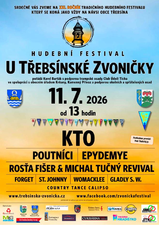 21. Ročník Hudebního festivalu  U Třebsínské Zvoničky