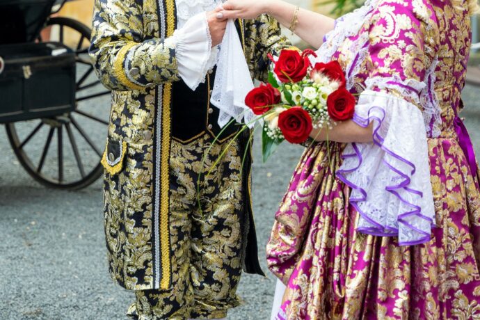 Zahájení Casanovských slavností na nádvoří zámku Duchcov