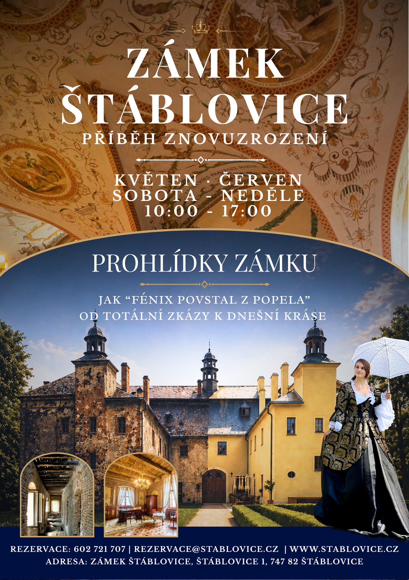 Zámek Štáblovice - Příběh znovuzrození "OD TOTÁLNÍ ZKÁZY K DNEŠNÍ KRÁSE "