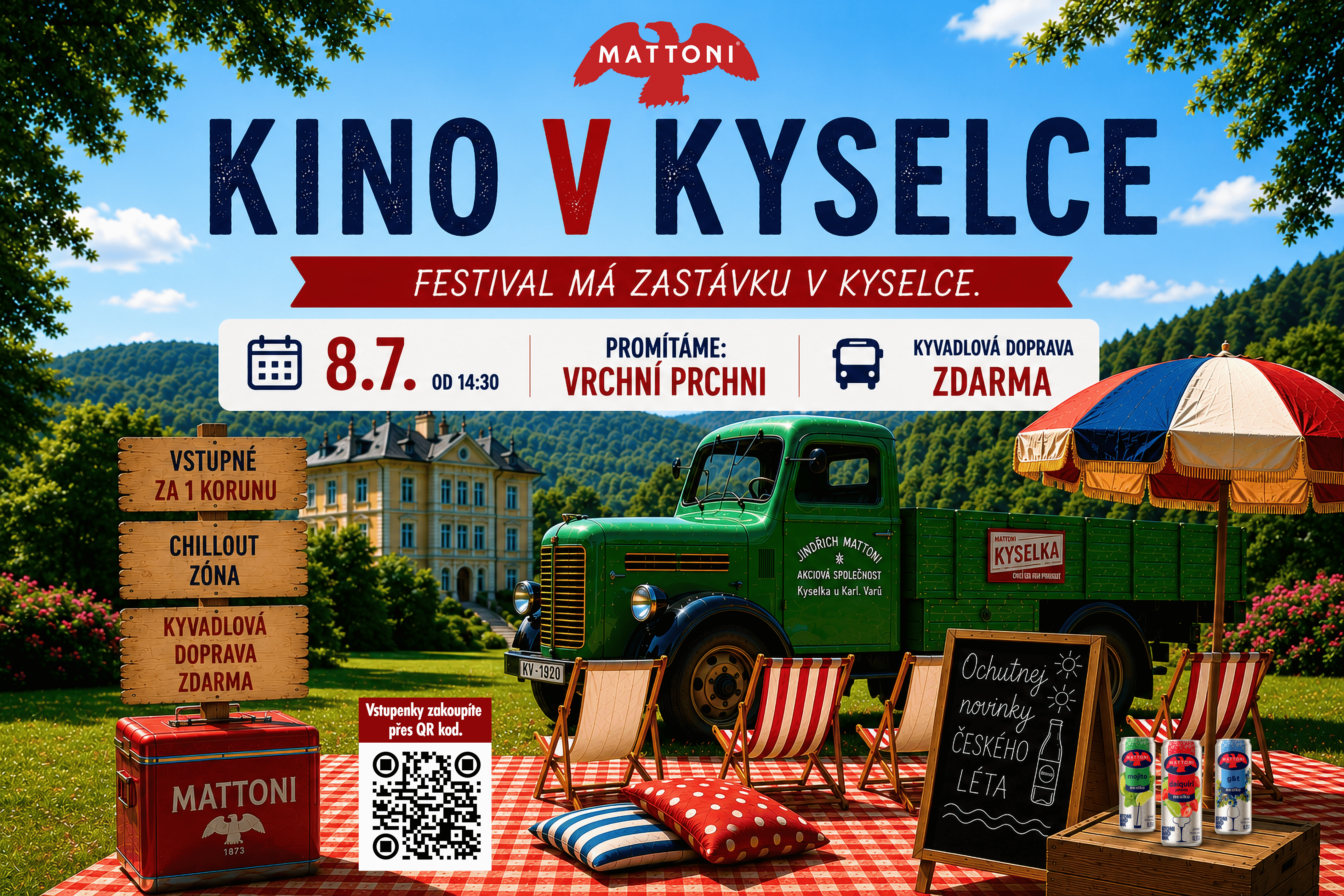 Filmové odpoledne s Mattoni v Obecním kině Kyselka