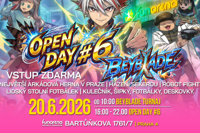 Fun Arena Open Day #6: Velký Beyblade turnaj a deskovky